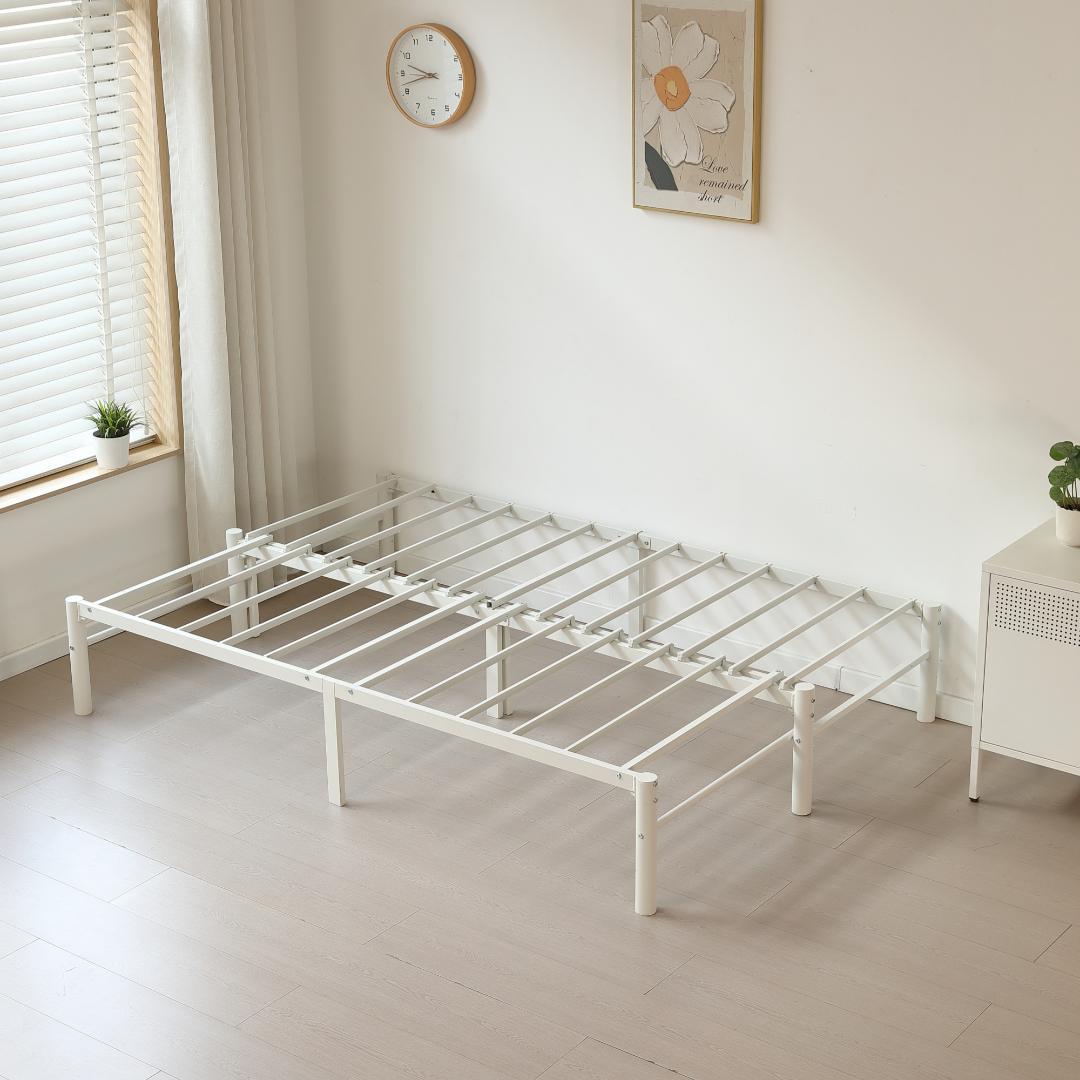 【ホワイト】ディベッド 伸長式ベッド シングル セミダブル 2way 伸縮 収納