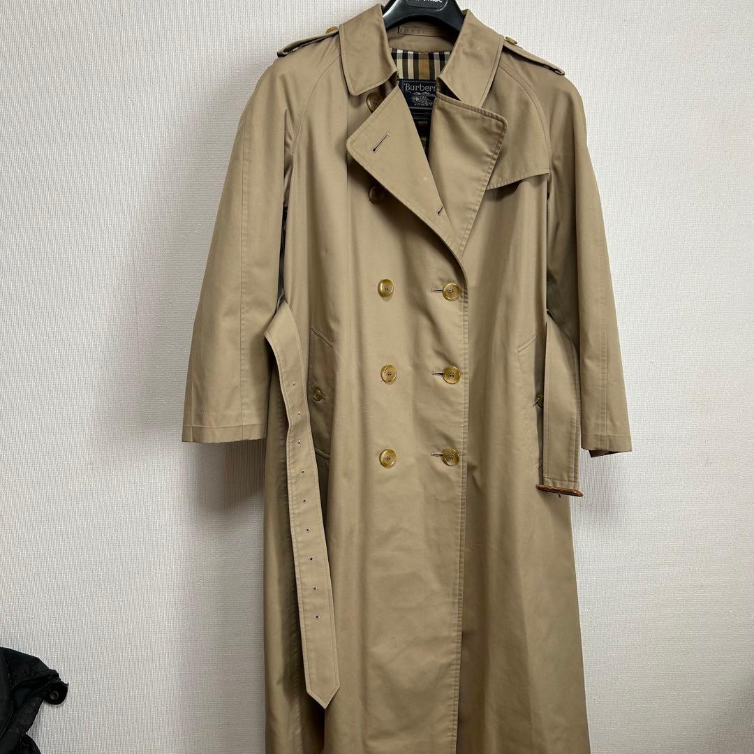 バーバリーズ トレンチコート ヴィンテージ ノバチェック ベージュ L