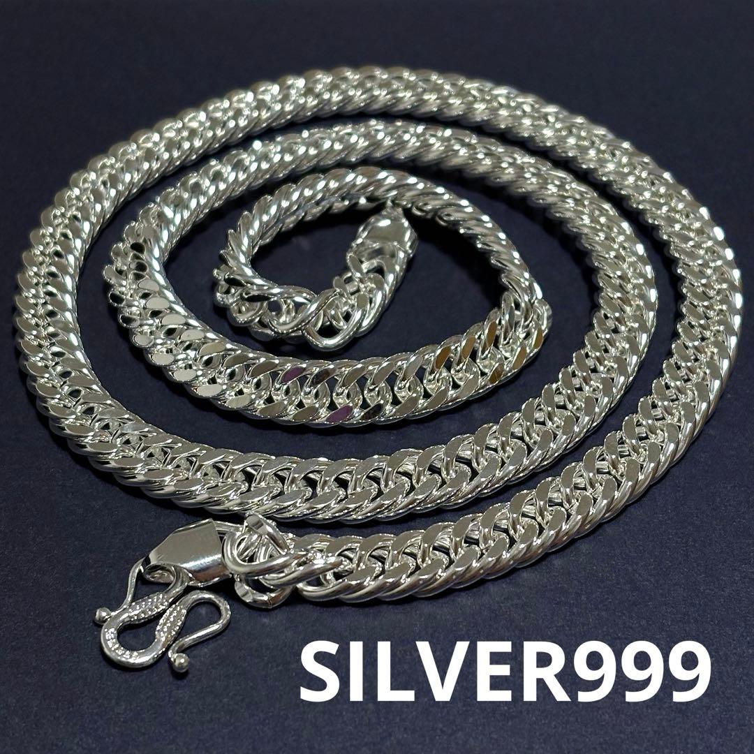 【999刻印】US輸入　チベットシルバー　ヴィンテージチェーンネックレス