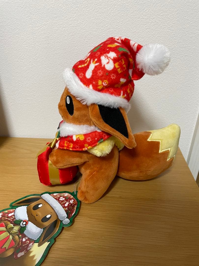 2016年ポケモンセンター限定　クリスマス イーブイ　ぬいぐるみ　タグ付き