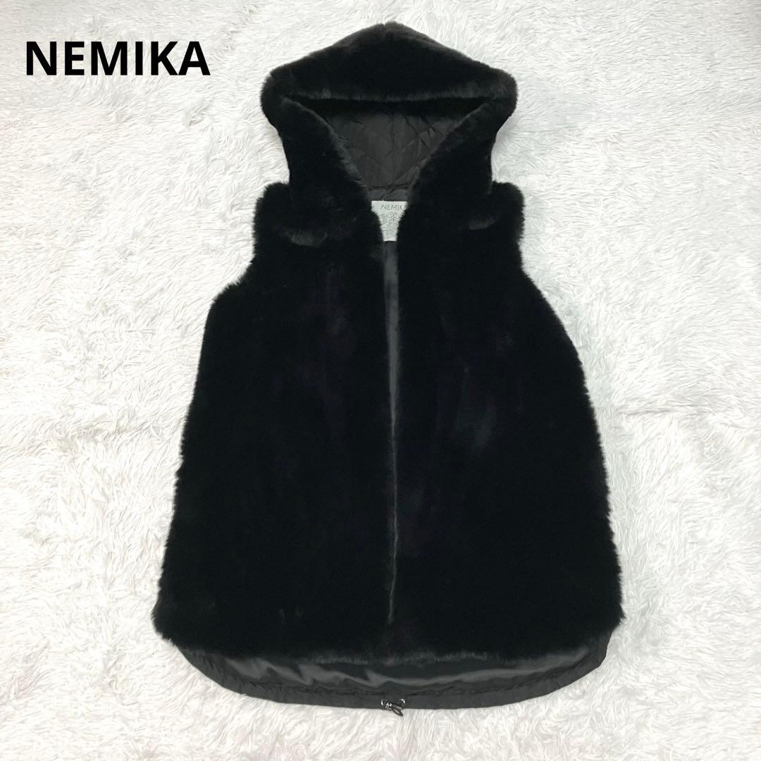美品✨NEMIKA ネミカ　エコファー　キルティング　中綿　ベスト　1サイズ
