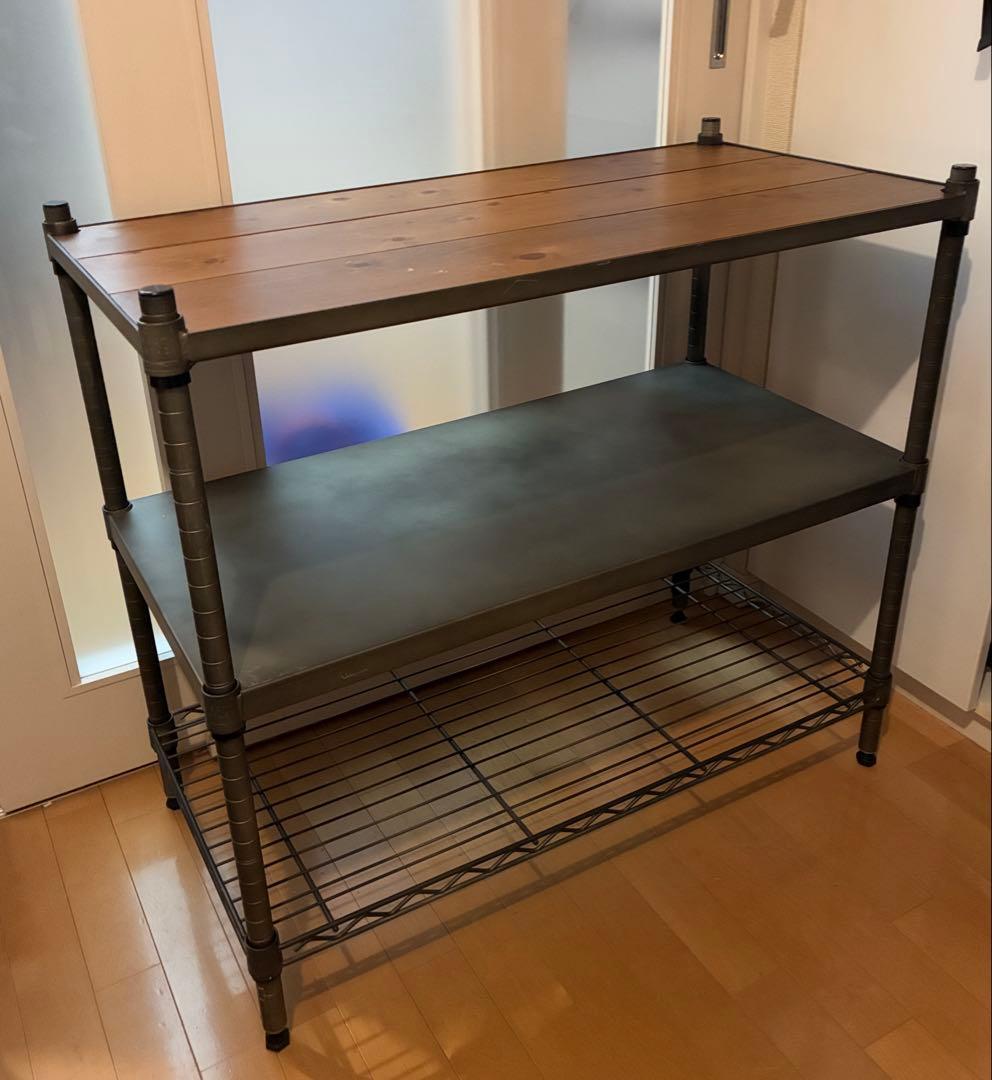  ERECTA VINTAGE ウッドシェルフ　約90cm x 45cm