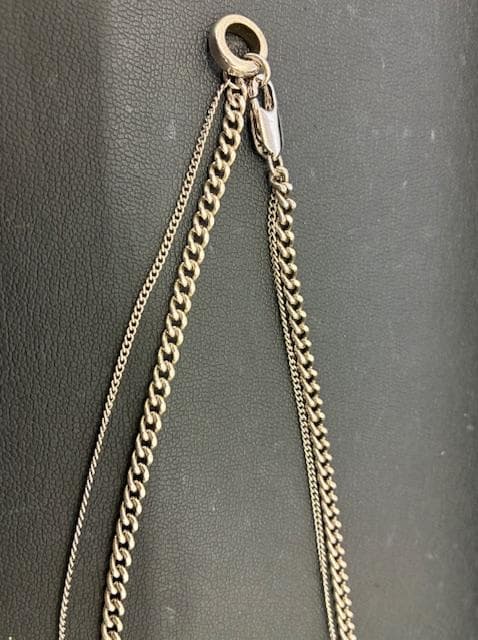 493★A.P.C シルバーネックレス 2連 アーペーセー ブランド