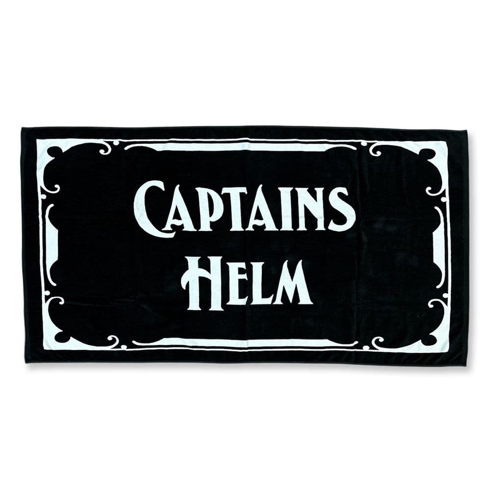 CAPTAINS HELM ビーチタオル ブラック