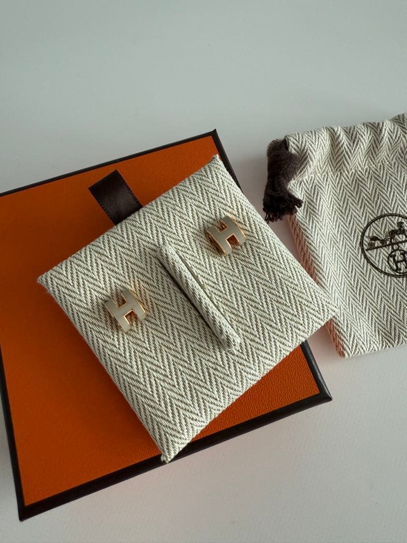 HERMES エルメス ミニポップh ピアス