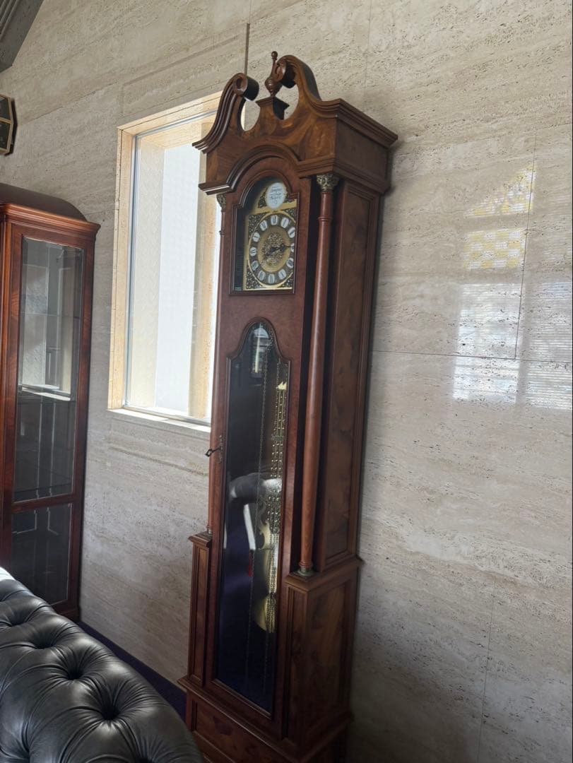 Laurisドイツ製アンティーク tempus fugit ホールクロック柱時計