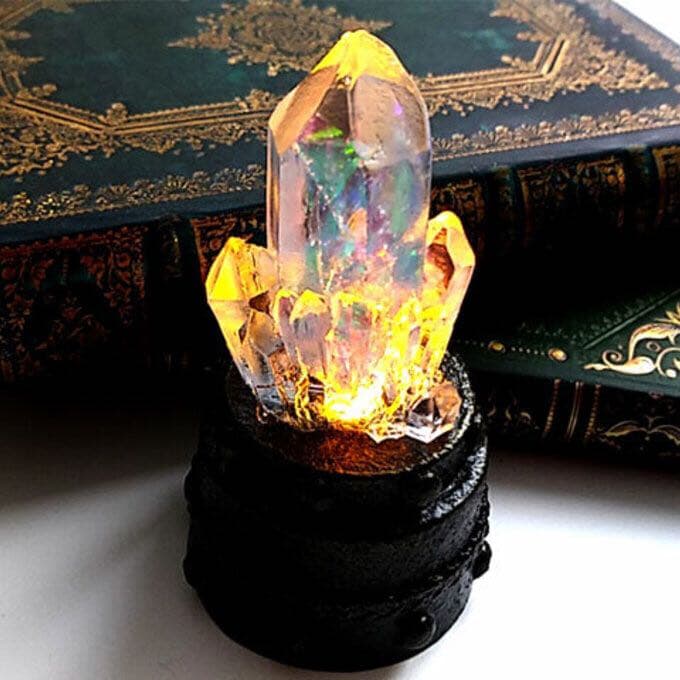 小さな鉱石ランプ/キャンドルクォーツ LED