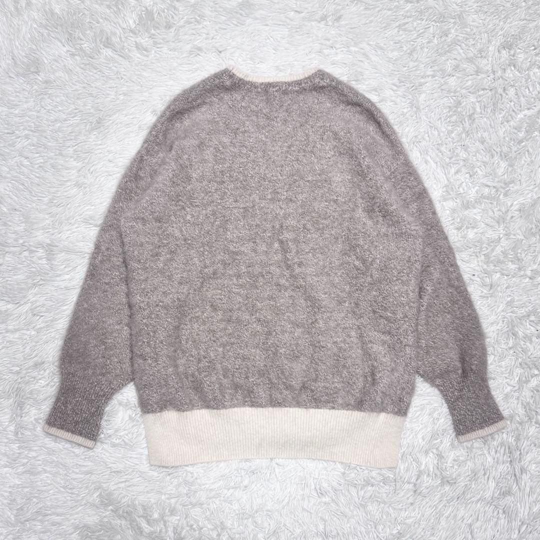 美品 UNITED ARROWS フォックスカシミヤクルーネックニット