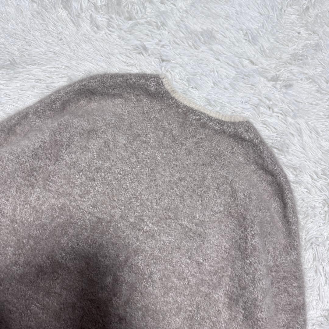 美品 UNITED ARROWS フォックスカシミヤクルーネックニット