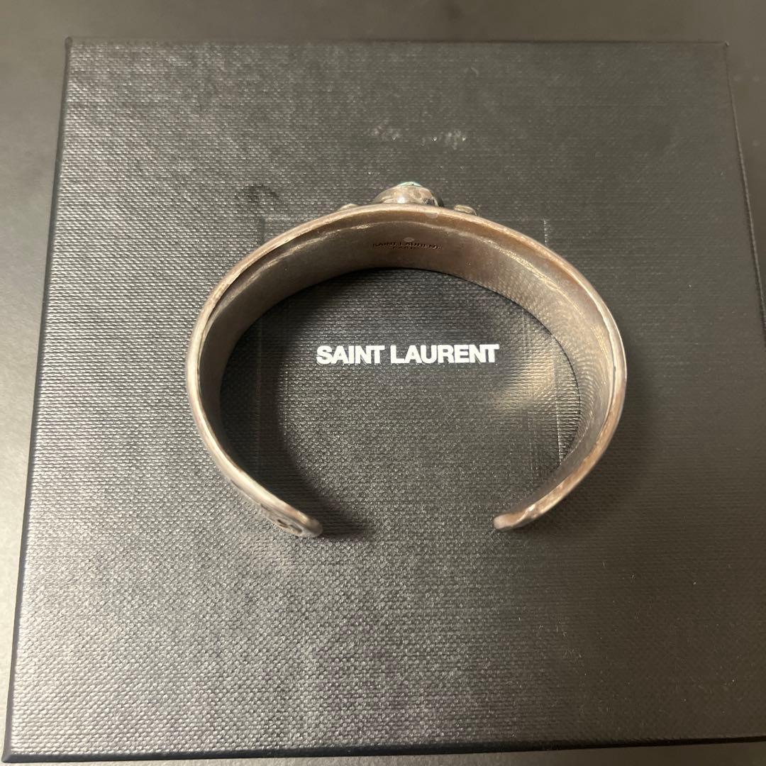 YSL ターコイズ　バングル　ナバホ
