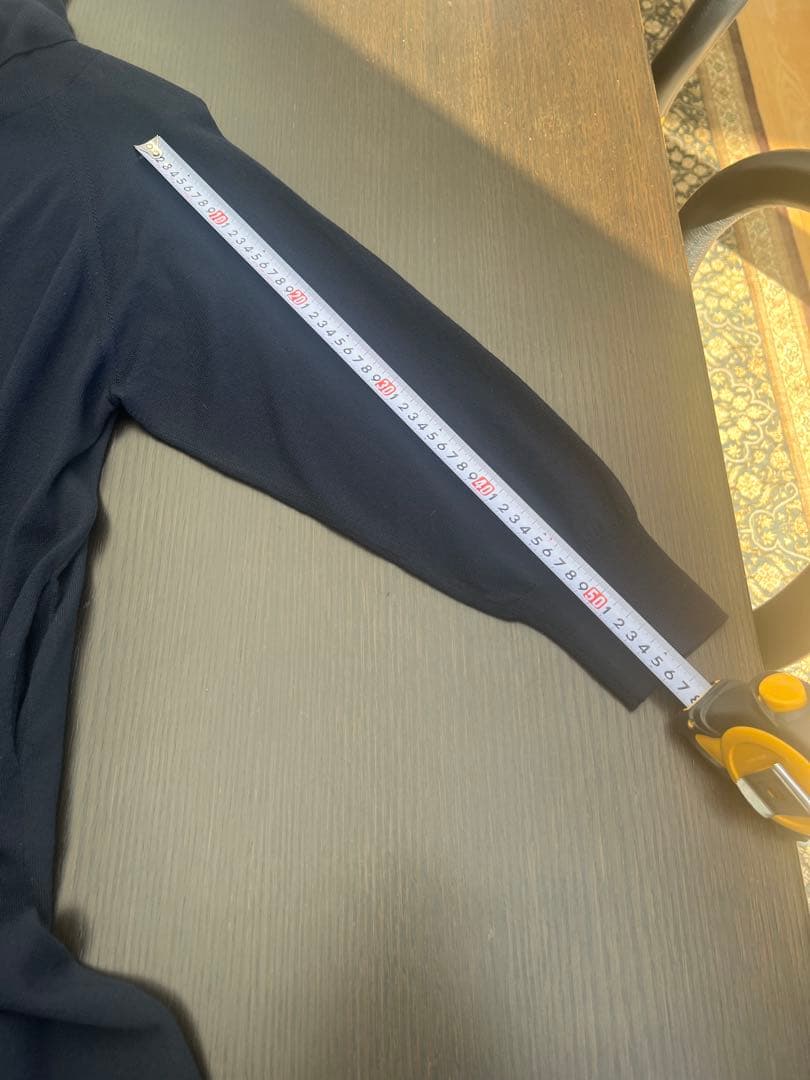 ebure 美品ウール ハイネックニット ロング ワンピース ネイビー