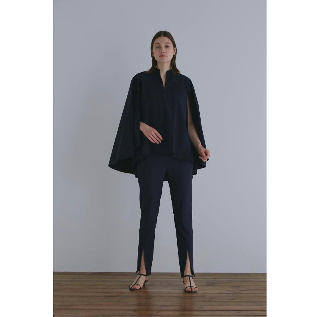 新品　2025年　ルフィル　ブロードケープブラウス