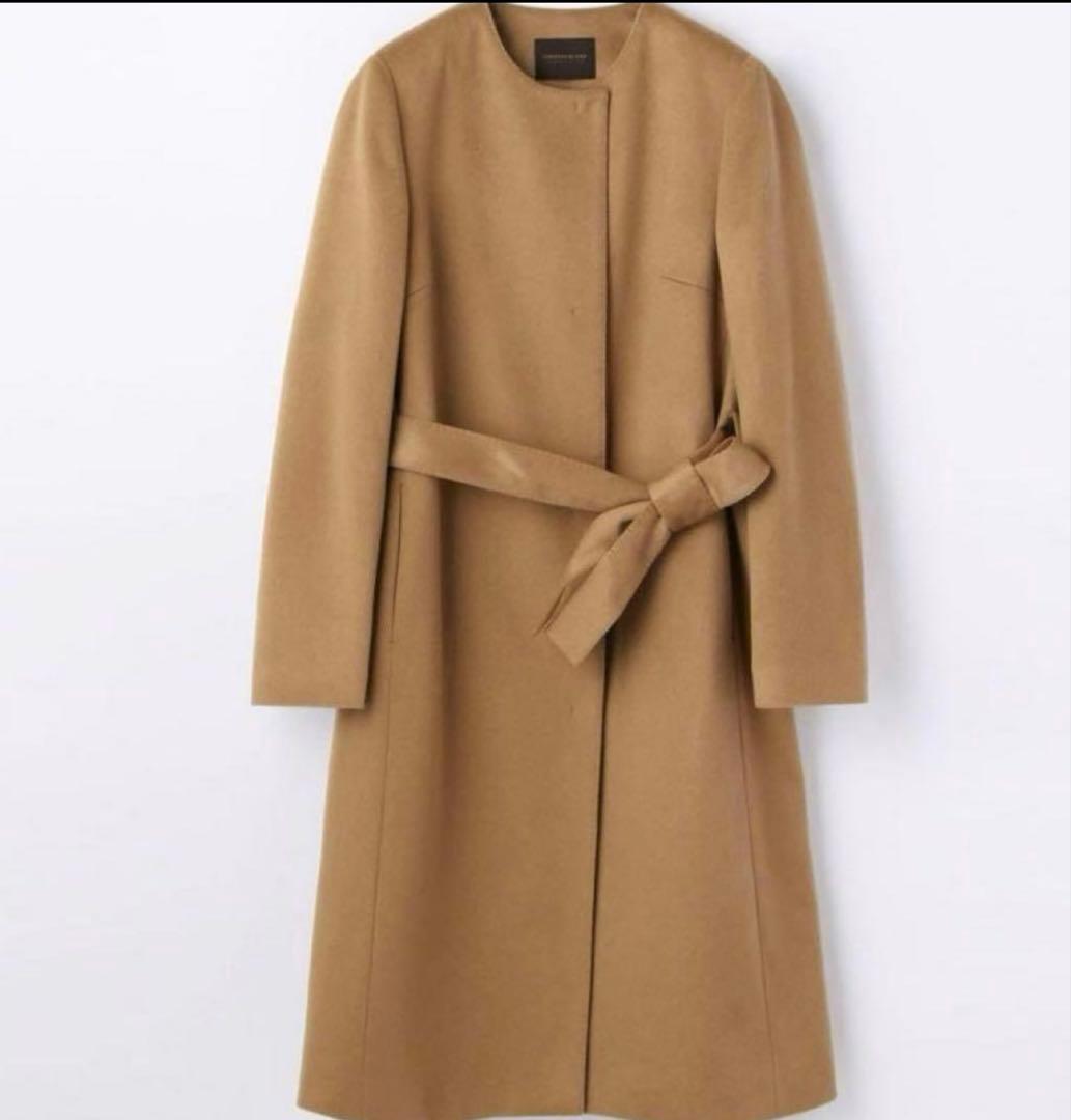 TOMORROWLAND collection ピュアカシミヤ ノーカラーコート