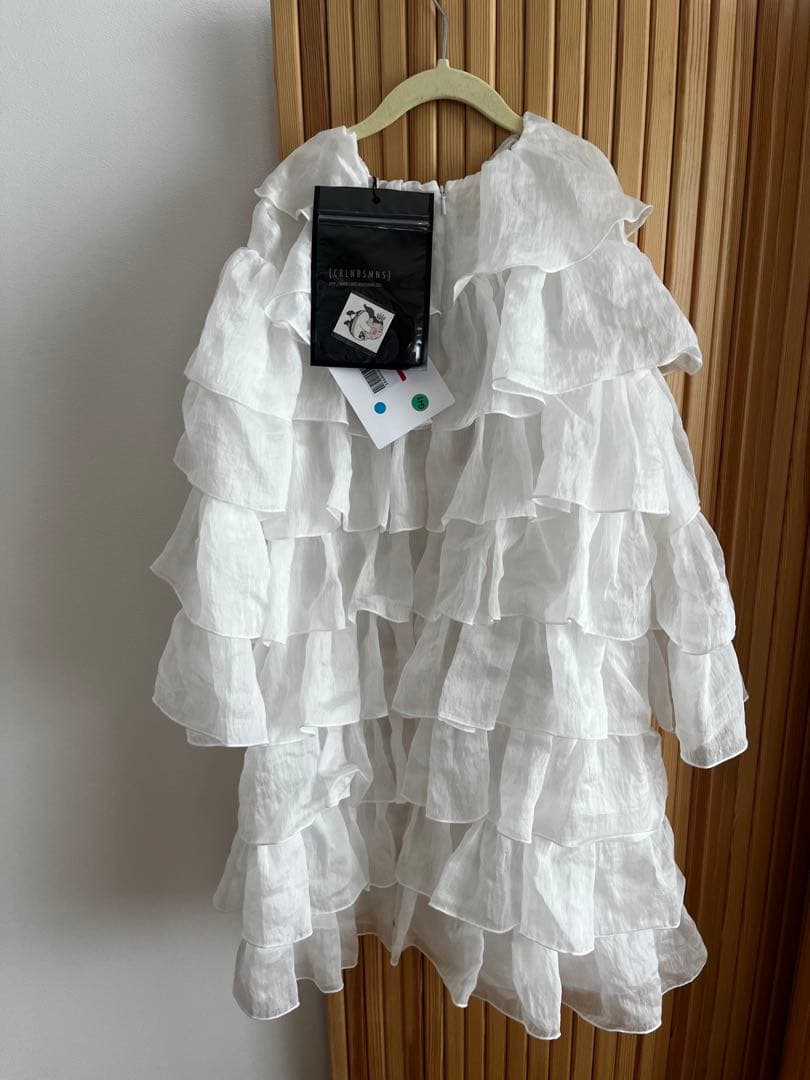 【新品】carolinebosmans 白 ホワイト ワンピース 10y 発表会