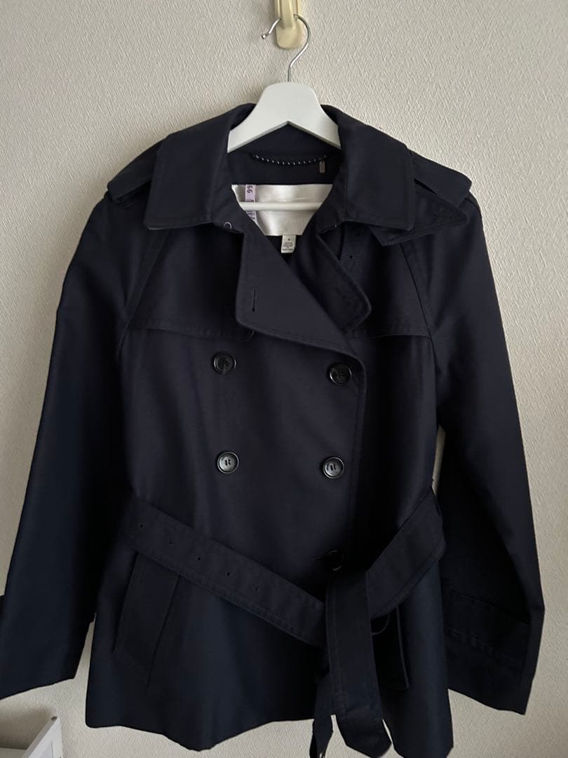 COACH ネイビー ショートトレンチコート Mサイズ