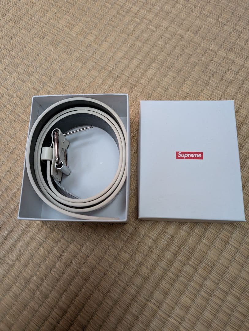 【新品】Supreme Repeat Leather Belt XL フローラル
