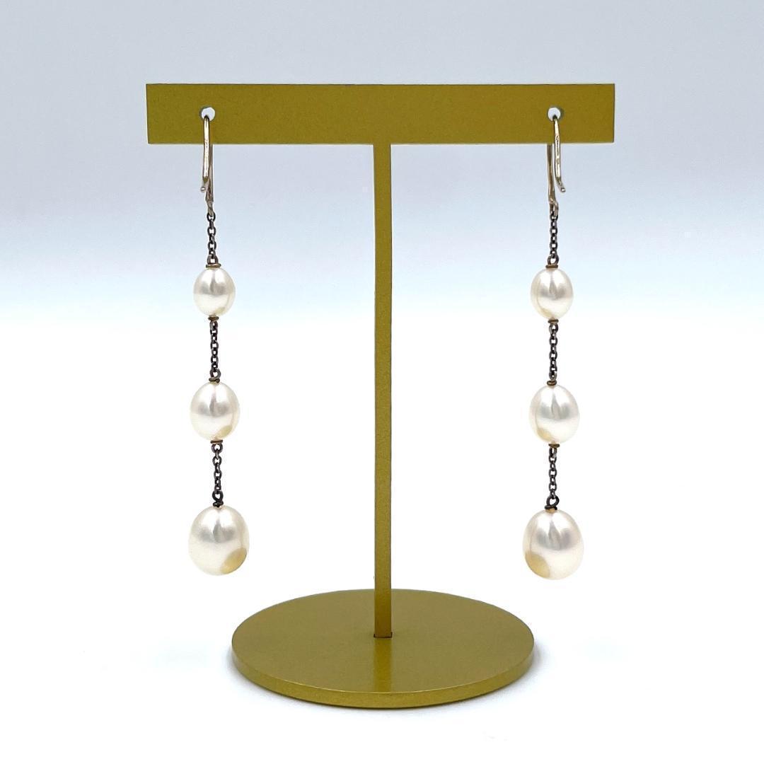 ✨️美品✨️ ティファニー バイザヤード ３連 パース ピアス レディース レア