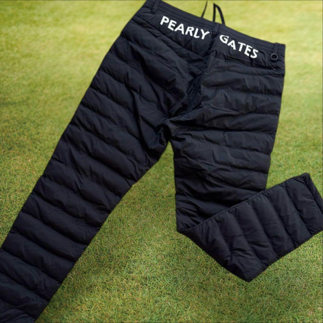パーリーゲイツ　パンツ　中綿　ダウンパンツ　黒　6 暖パン　XL〜XXL相当