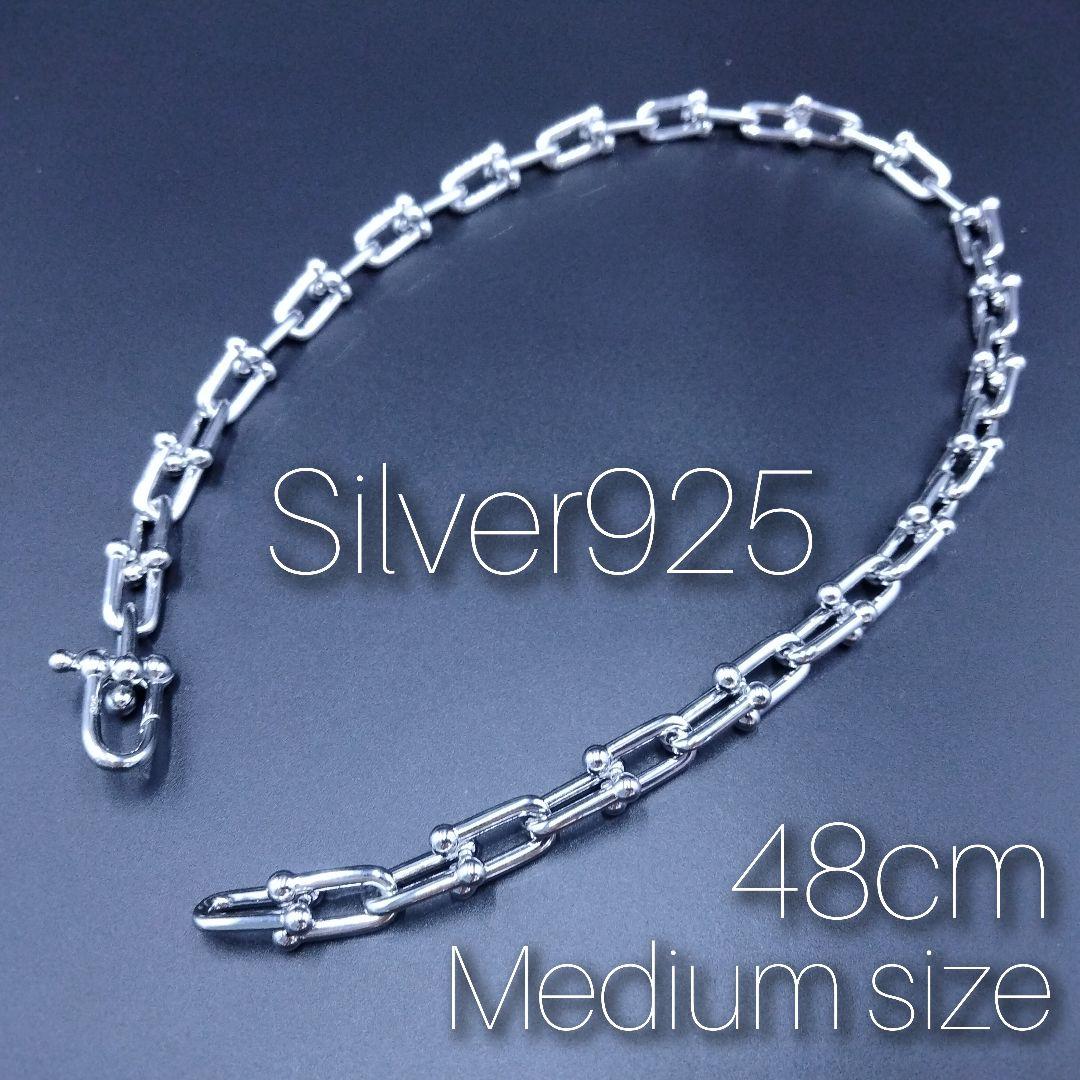 プラチナ メンズ ネックレス ハードウェア シルバー 925 レディース 大人気