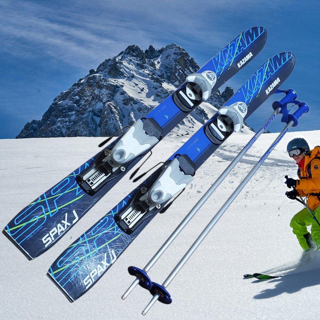 【ジュニア】KAZAMA SPAX J 100cm スキー3点セット