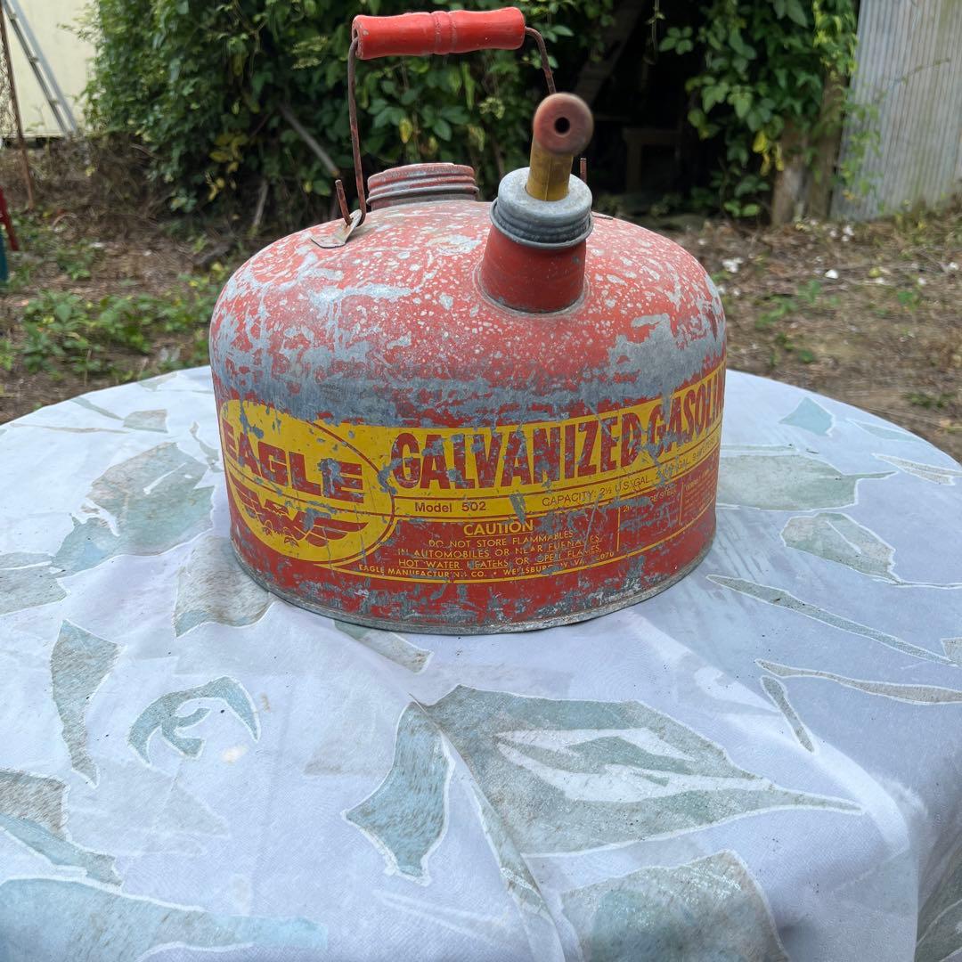 アンティーク　Eagle 2.5ガロンガス缶　亜鉛メッキ