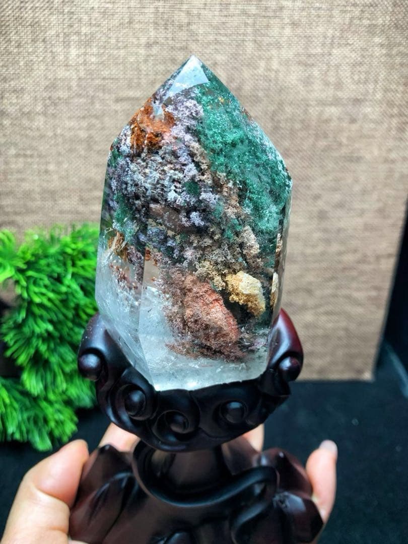 ⭐︎【極上品】天然 ガーデン クォーツ 置物 240g