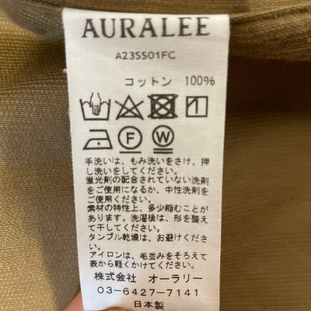 キ*プ様 AURALEE FINX CORDUROY SHIRT KHAKI