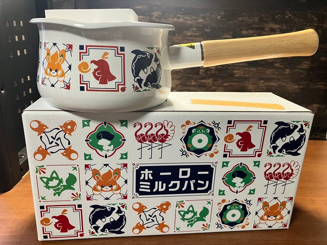 【未使用品】ホーロー・ミルクパン　ポケモンセンター
