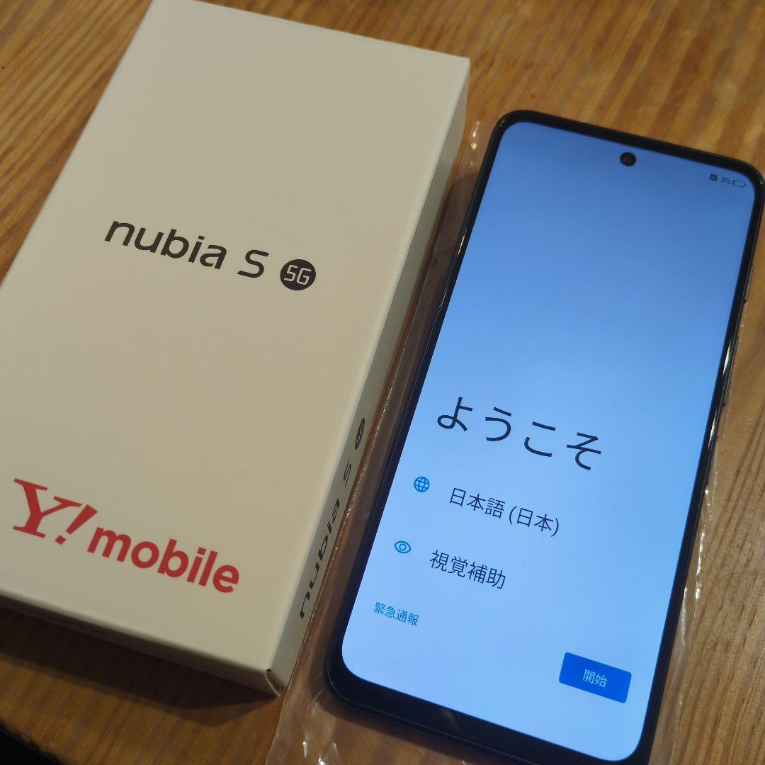 【中古美品】nubia S 5G Y!mobile 本体