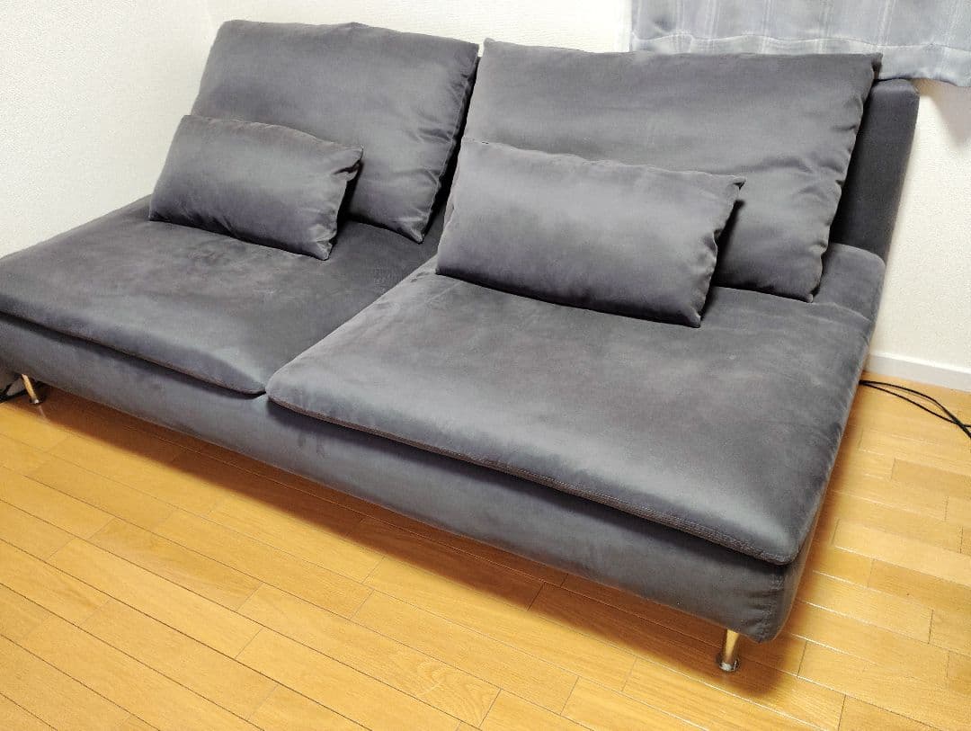 IKEA イケア ソーデルハムン ソファ サムスタダークグレー