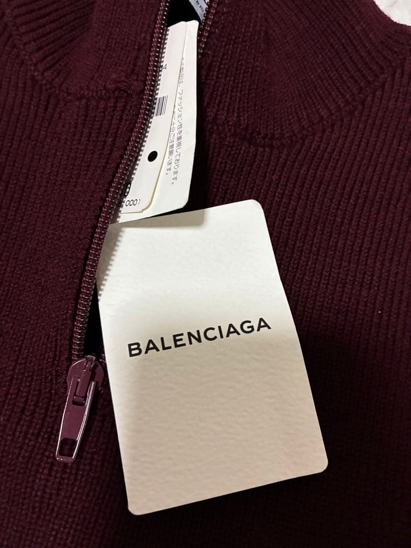 ス*ん様 ★BALENCIAGAニットハーフジップレディース34サイズ