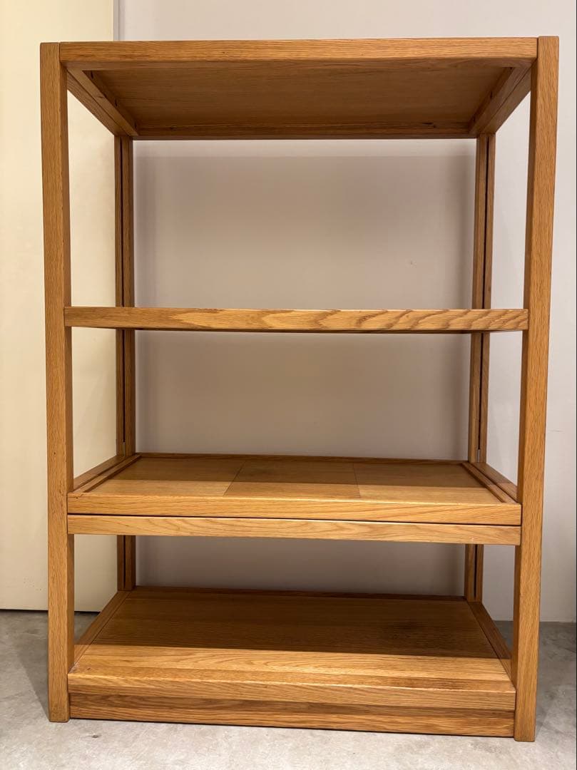 【無印良品】 廃盤品 オーク材 ユニットシェルフ