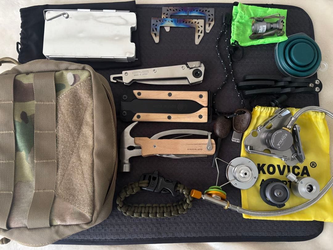 アウトドア　ツールセット　ソロキャンプ