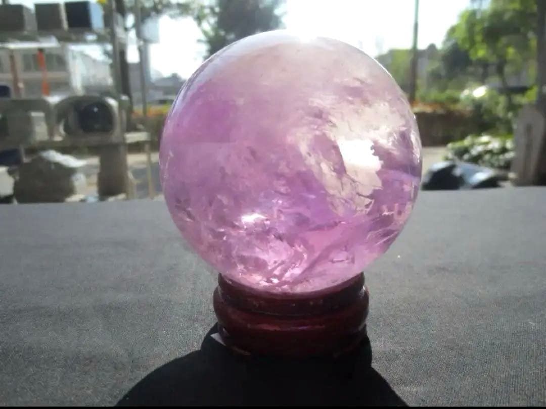 【極上品】ラベンダーアメジスト 丸玉 80mm 水晶玉
