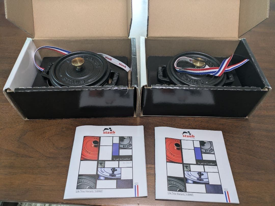 STAUB ココットラウンド 10cm 黒 2個セット