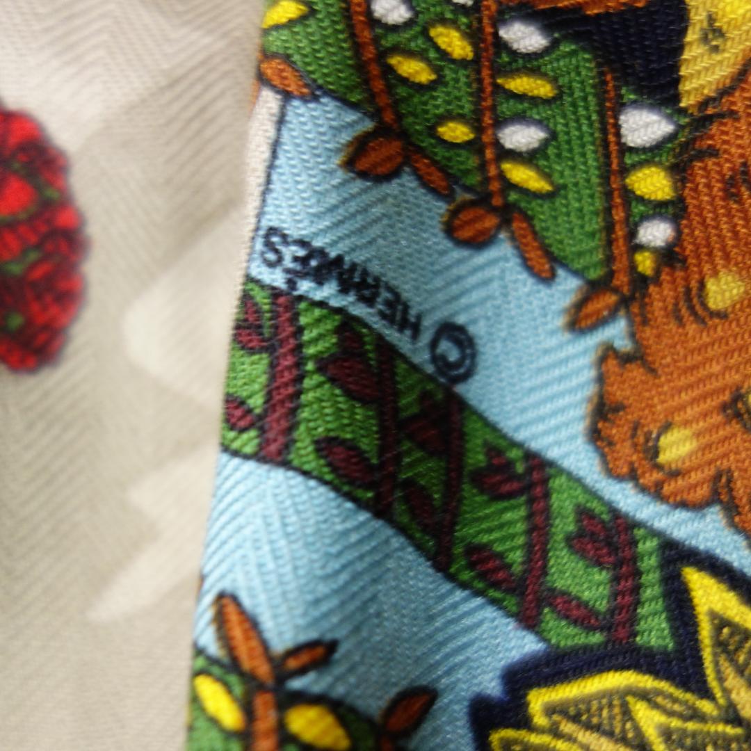 3509 エルメス カレ140 カシミヤ シルク 王の楽園 ストール スカーフ