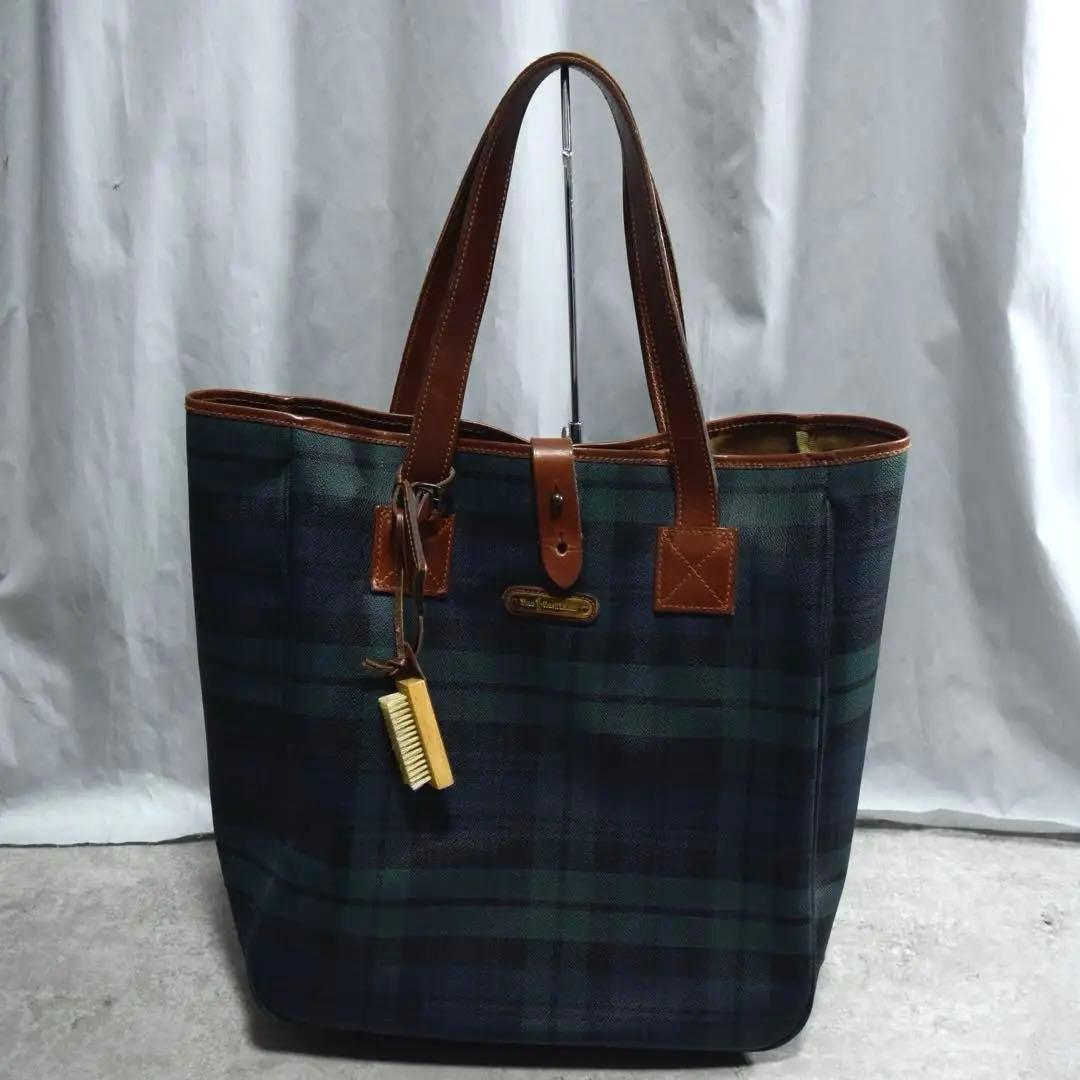 【美品】RALPH LAUREN トートバッグ PVC 大容量 A4収納可
