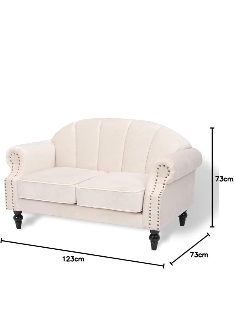 ロマンティックプリンセス　クラシカル　シェルソファ　アイボリー ソファ貝殻お姫様