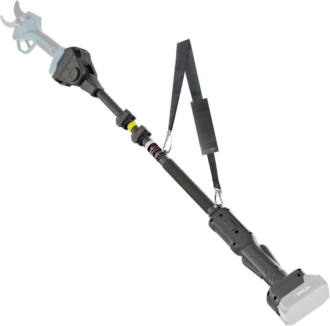 高枝切りバサミ電動チェーンソーの延長ポール 握りやすいスイッチ