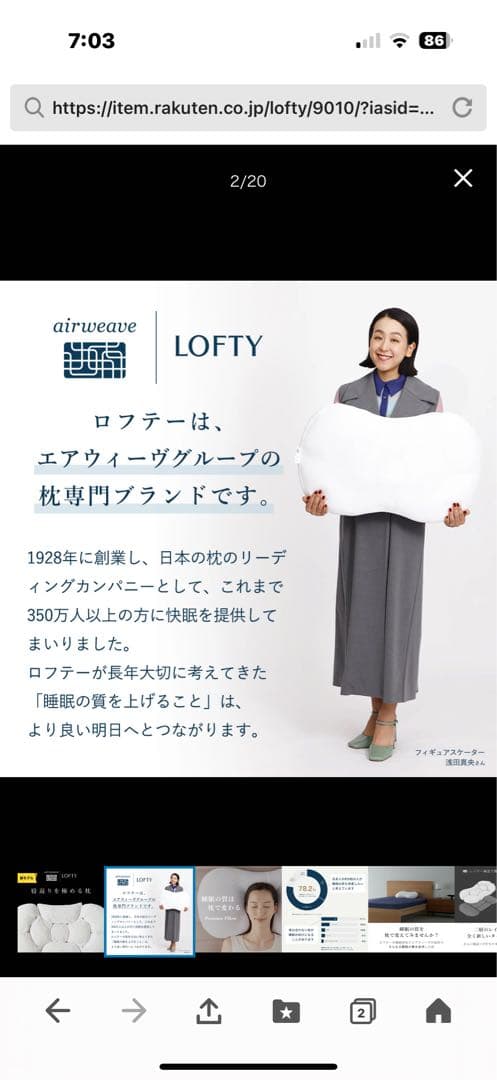 japanesespitz　ロフテー枕　9セルピロー